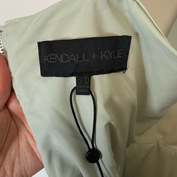 ⚪️ Kendall & Kylie vegan leather pastel green mini dress - Picture 5 of 6